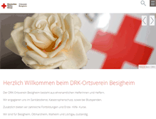 Tablet Screenshot of drk-besigheim.de